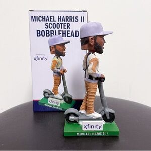 Michael Harris II Scooter 2025 Atlanta Braves Xfinity Bobblehead New MLB